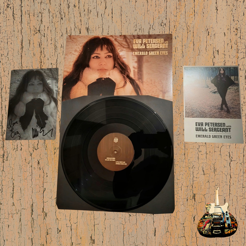 Eva Petersen & Will Sergeant 'Emerald Green Eyes' Vinyl signed
