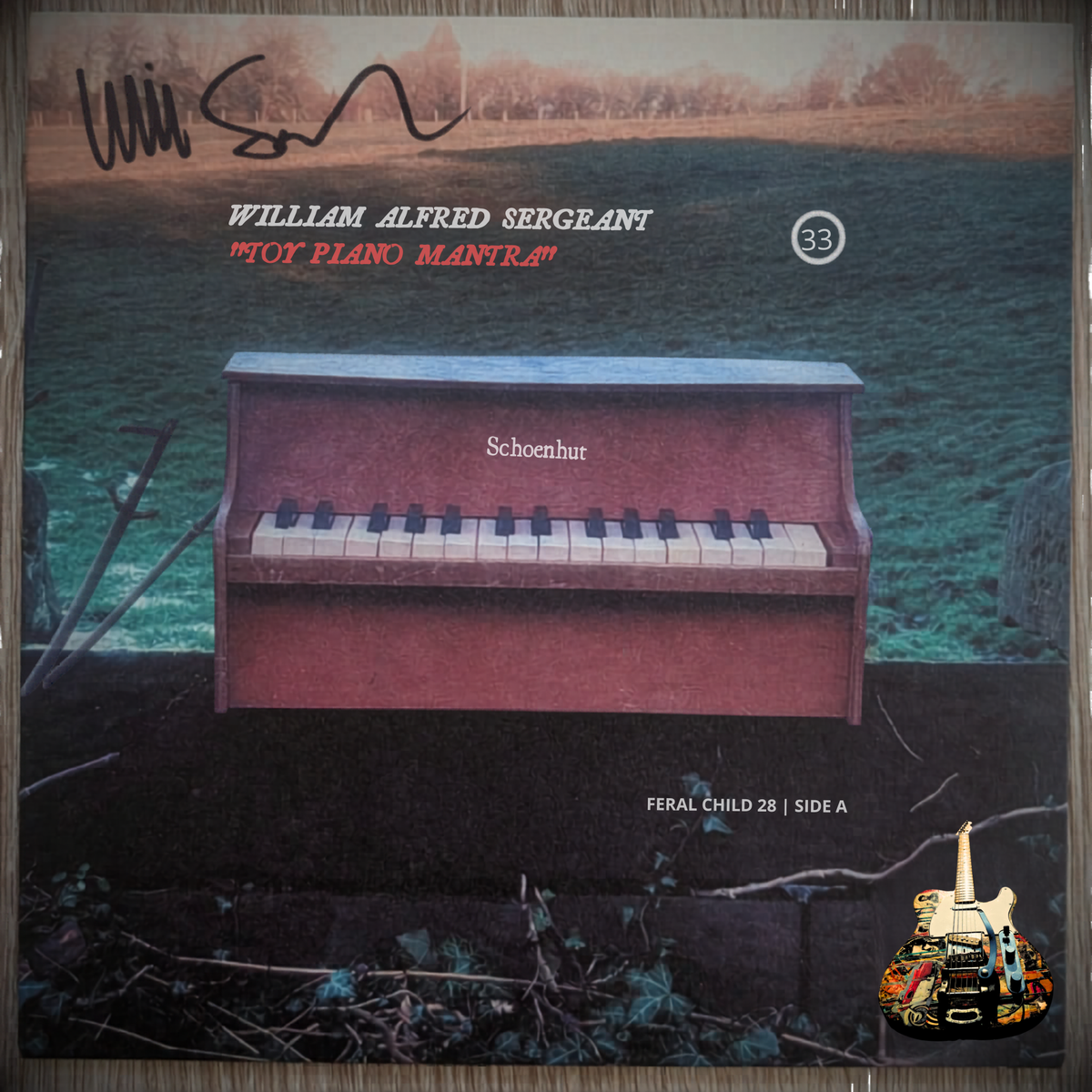Will Sergeant 'Toy Piano Mantra' Paul Simpson 'Ghosts Of The Karelia Forest' 7" signed